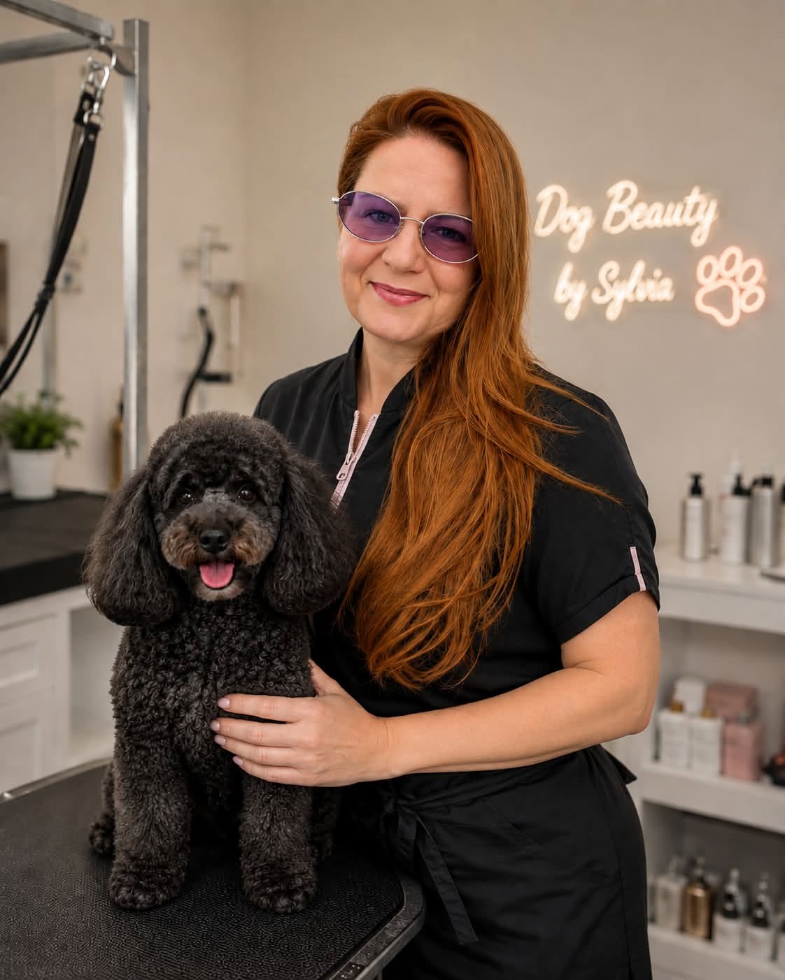 Sylvia, owner and professional groomer at Dog Beauty by Sylvia